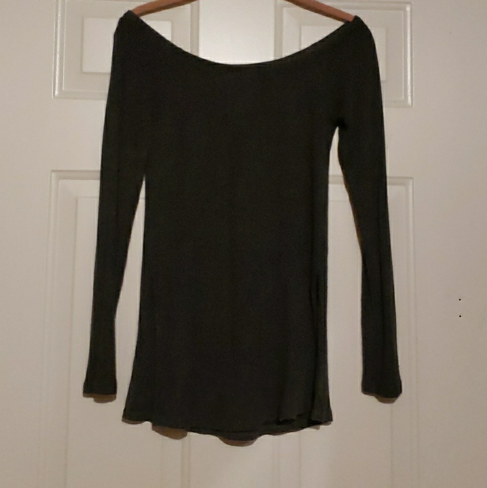 Off the shoulder tunic.